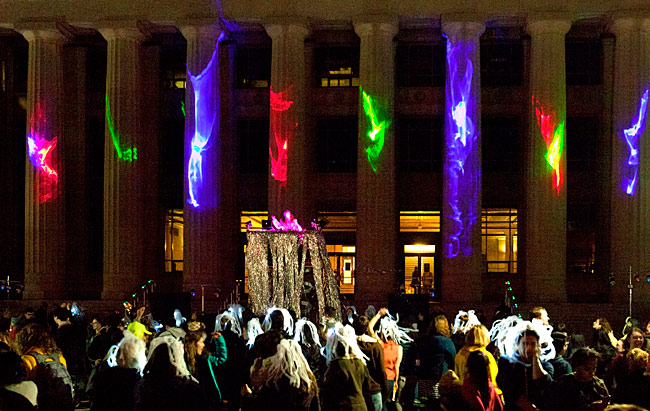 Illuminatus at UMonuments, Ann Arbor Angell Hall