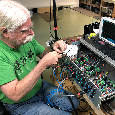 Wayne assembling the LNT controls